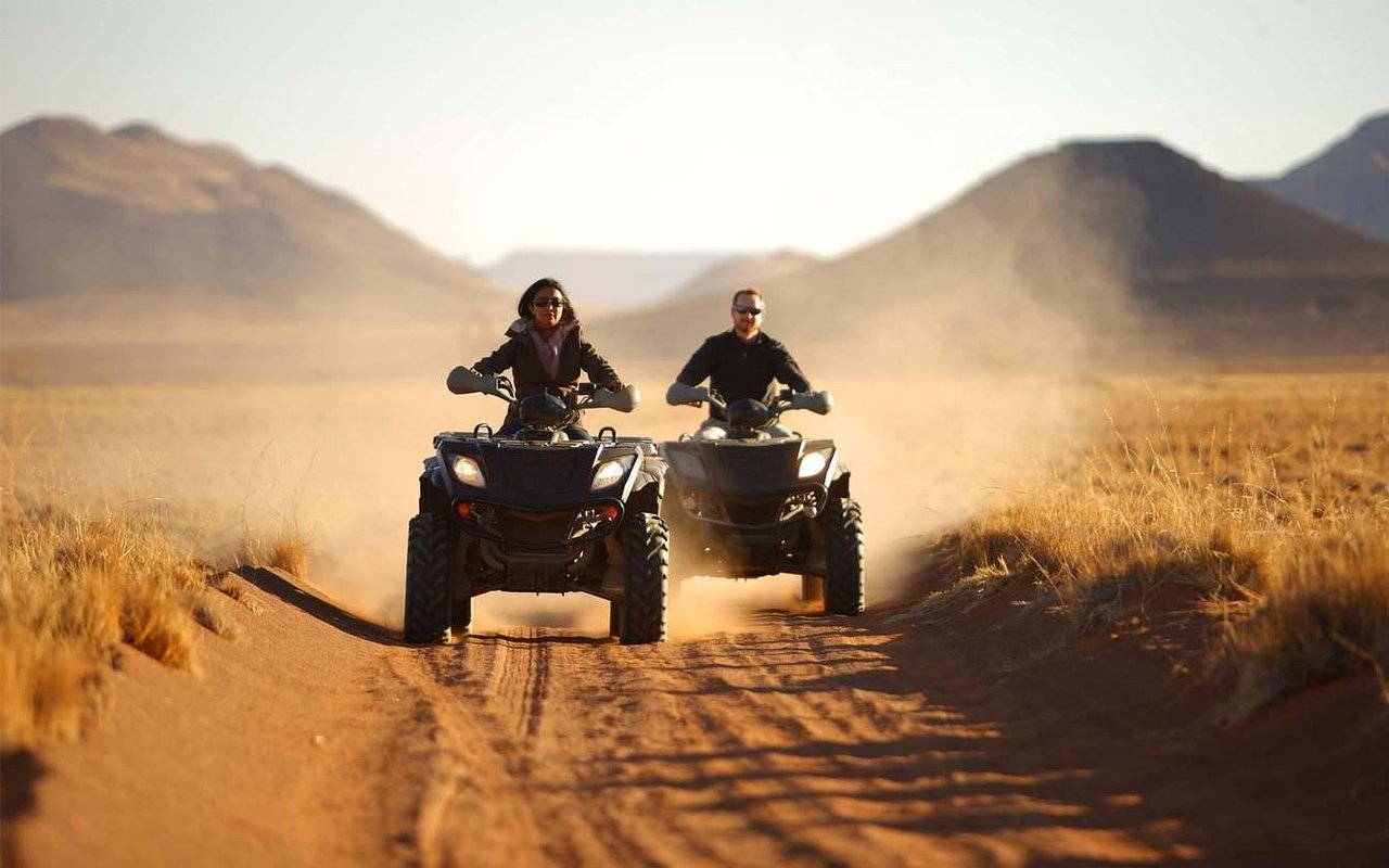 Hurghada Desert Quad Sunset Adventure with Camel Ride & Bedouin Tea