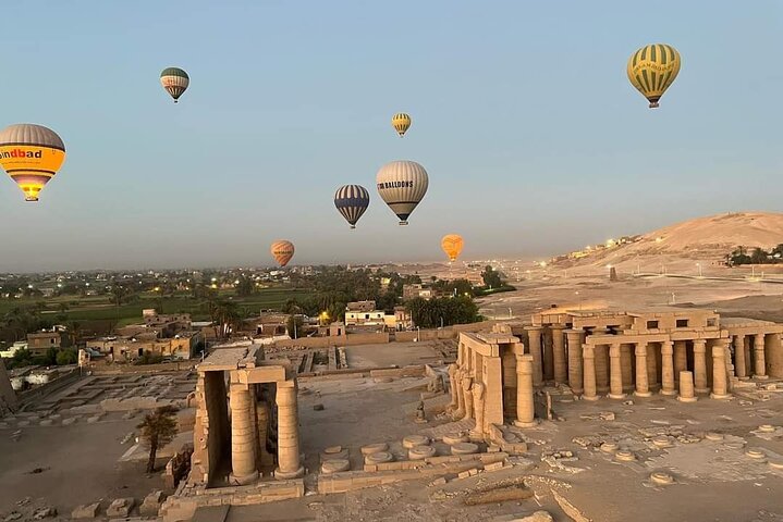 Sunrise Hot Air Balloon Over Luxor